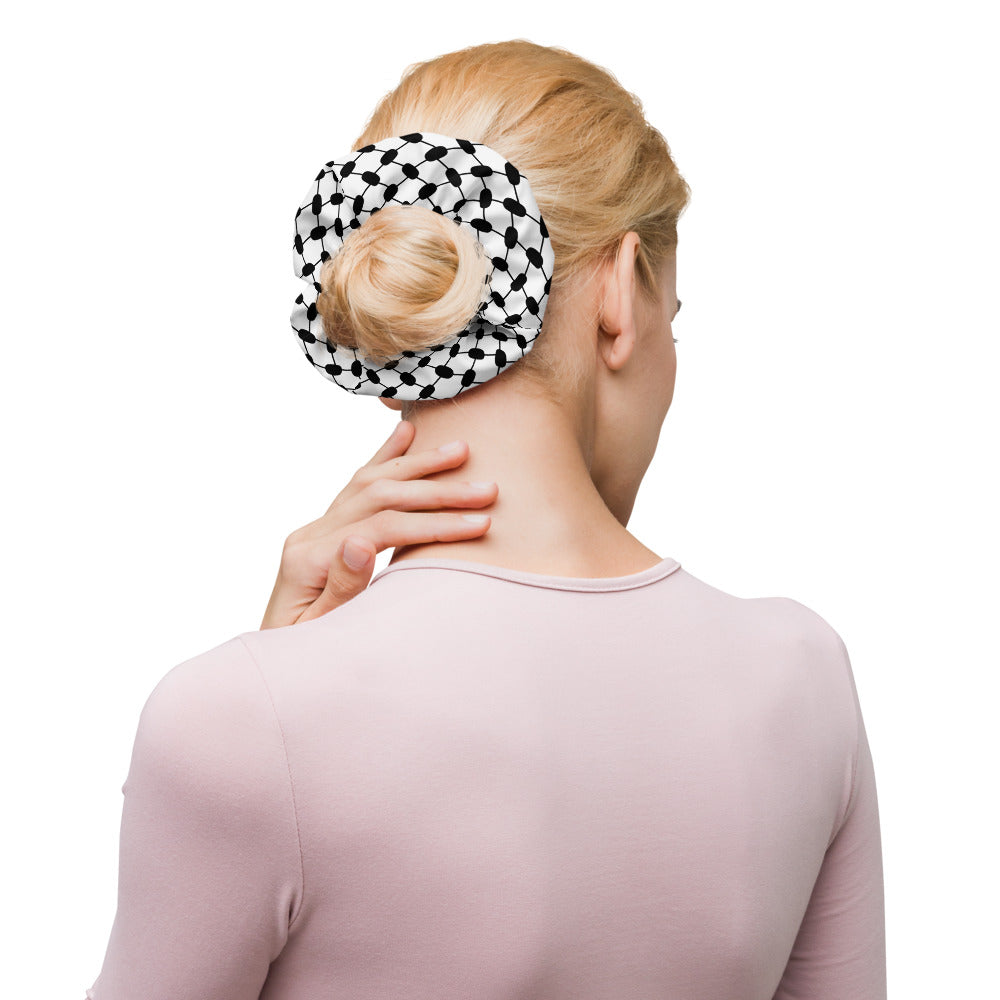 Palestinian Kufiyah Recycled Scrunchie