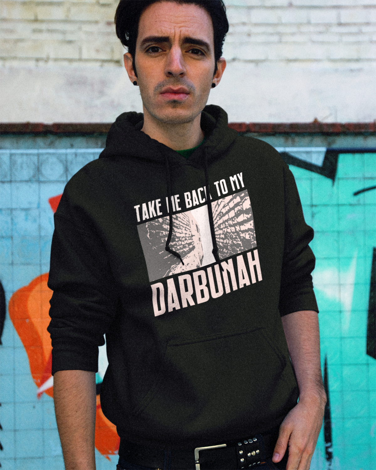 Bring mich zurück zu meinem Darbunah – Unisex-Hoodie mit irakischem Zitat