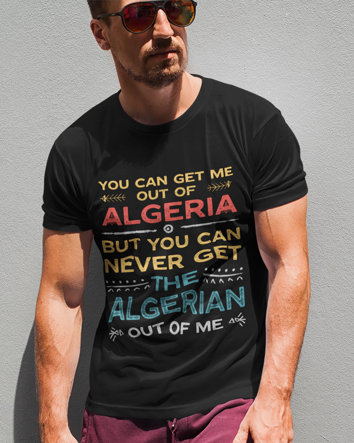 Citation patriotique algérienne T-shirt unisexe