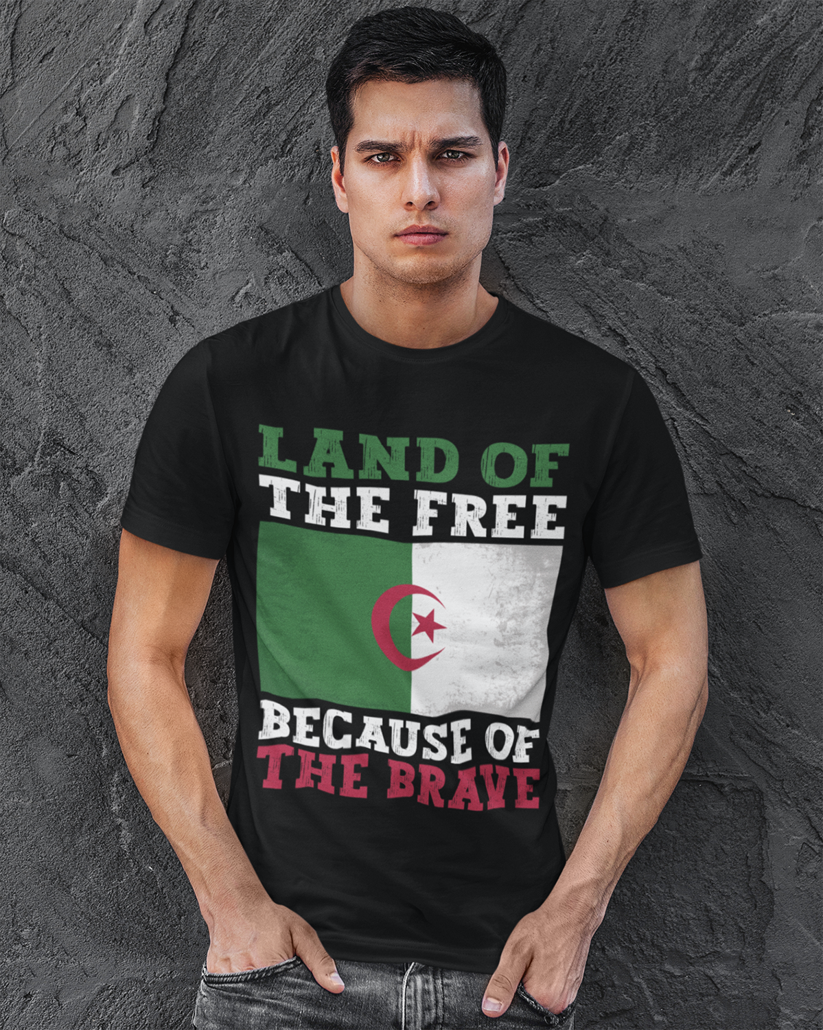 Terre des Libres Grâce aux Braves - T-shirt unisexe Algérie