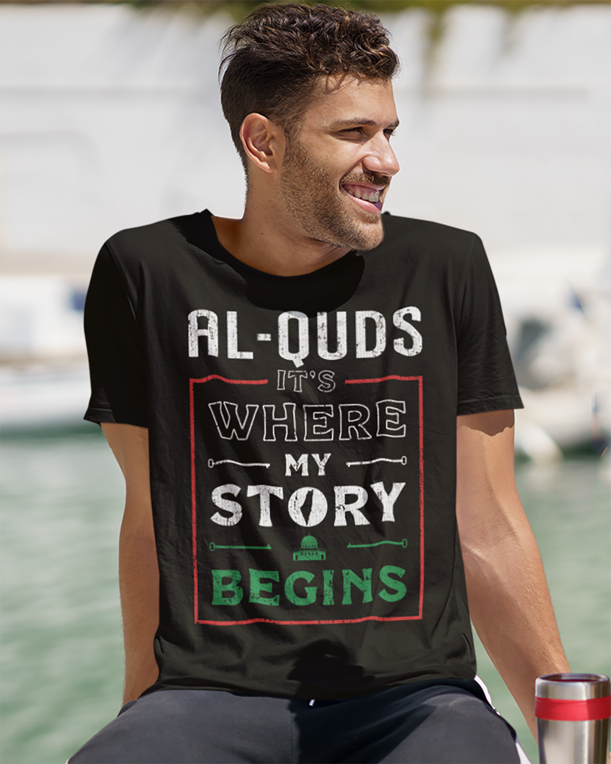 Al-Quds. C'est là que commence mon histoire - T-shirt unisexe