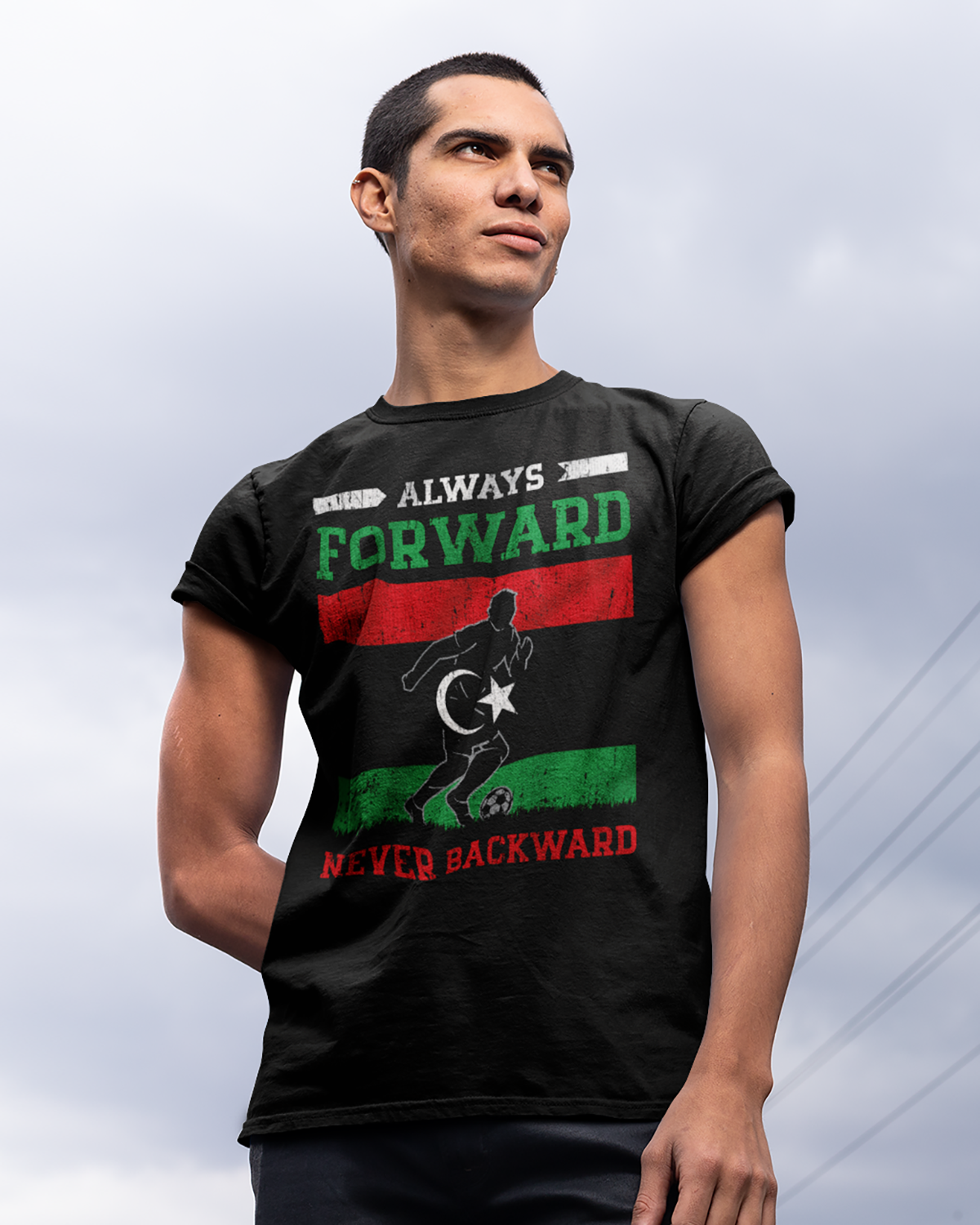 Toujours en avant toujours en avant - T-shirt de football libyen