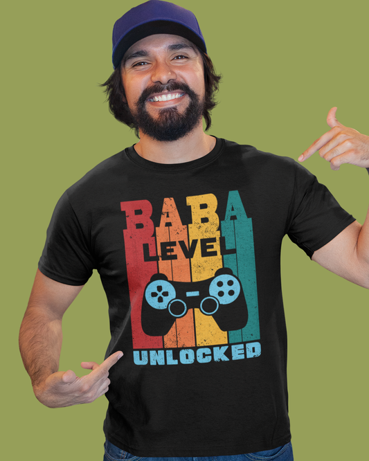 Baba Level Unlocked - Unisex T-shirt