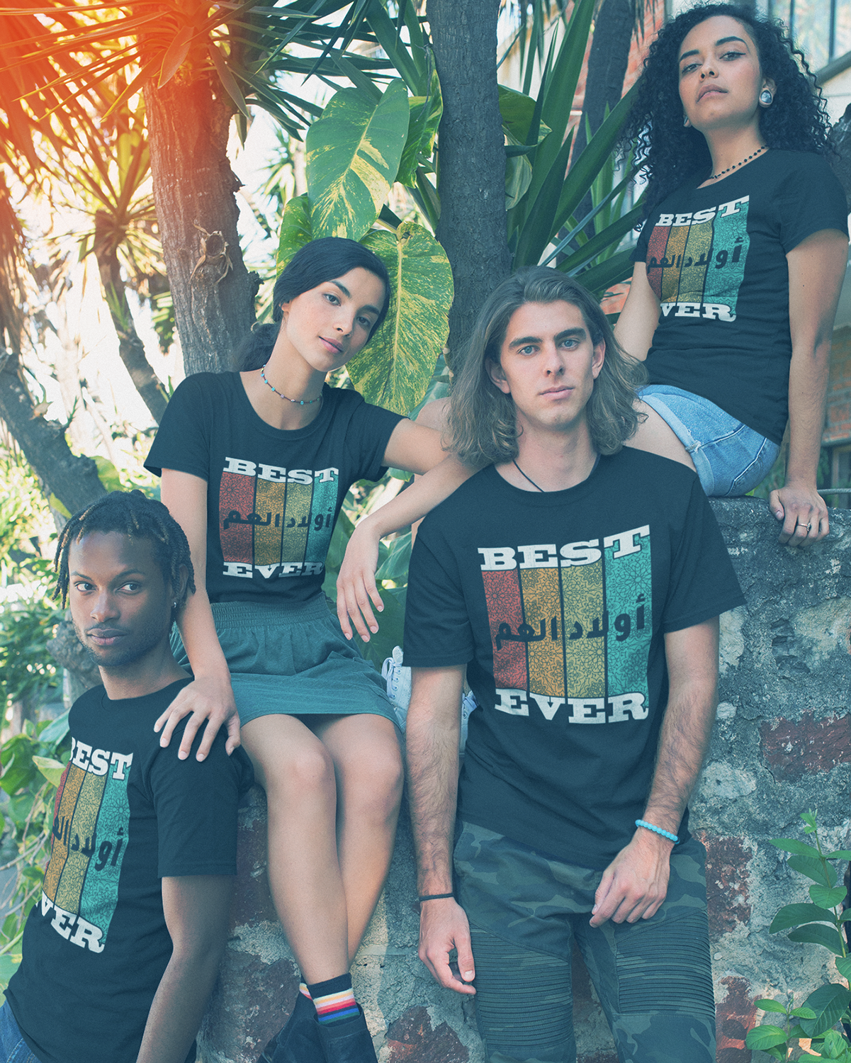 Beste Cousins ​​aller Zeiten – Unisex-T-Shirt mit arabischer Schrift