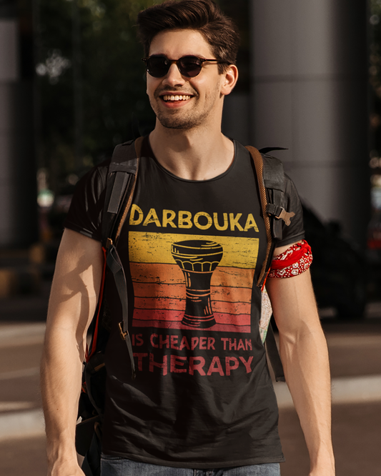 Darbouka is Cheaper than Therapy - Unisex T-shirt