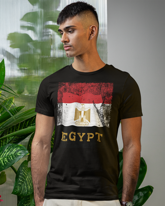 Egypt Flag & Map - Unisex T-shirt