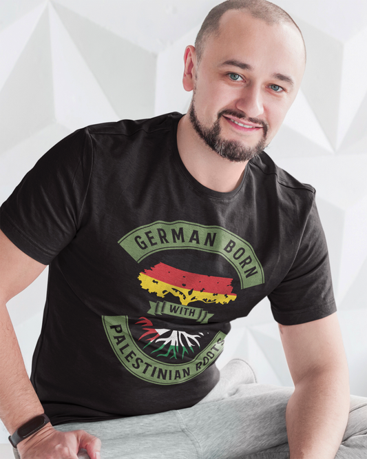 Deutsch geboren mit palästinensischen Wurzeln - Unisex T-Shirt