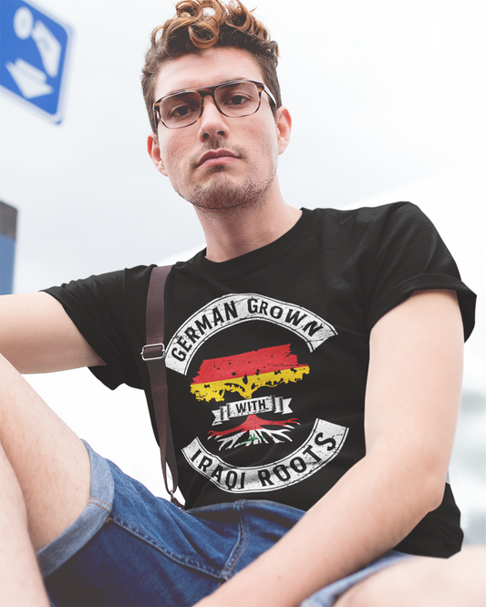 Deutsch gewachsen mit irakischen Wurzeln - Unisex T-Shirt