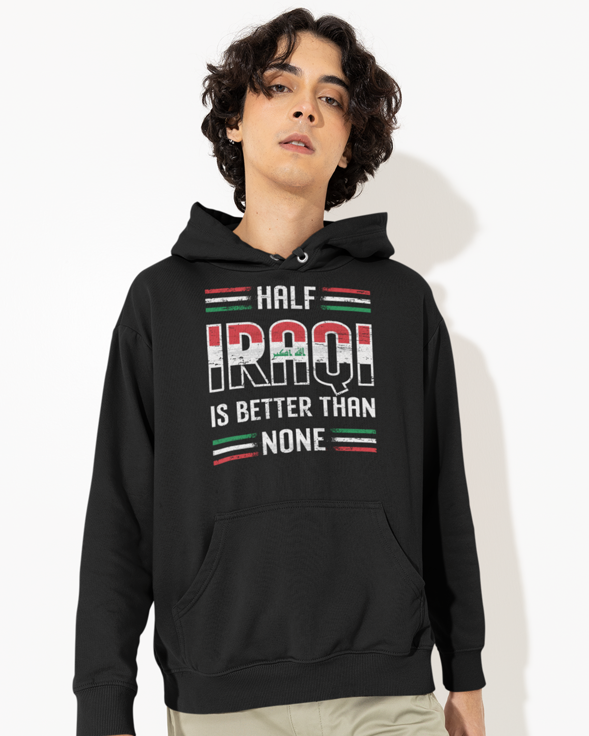 Halber Iraker ist besser als keiner - Unisex Kapuzenpullover