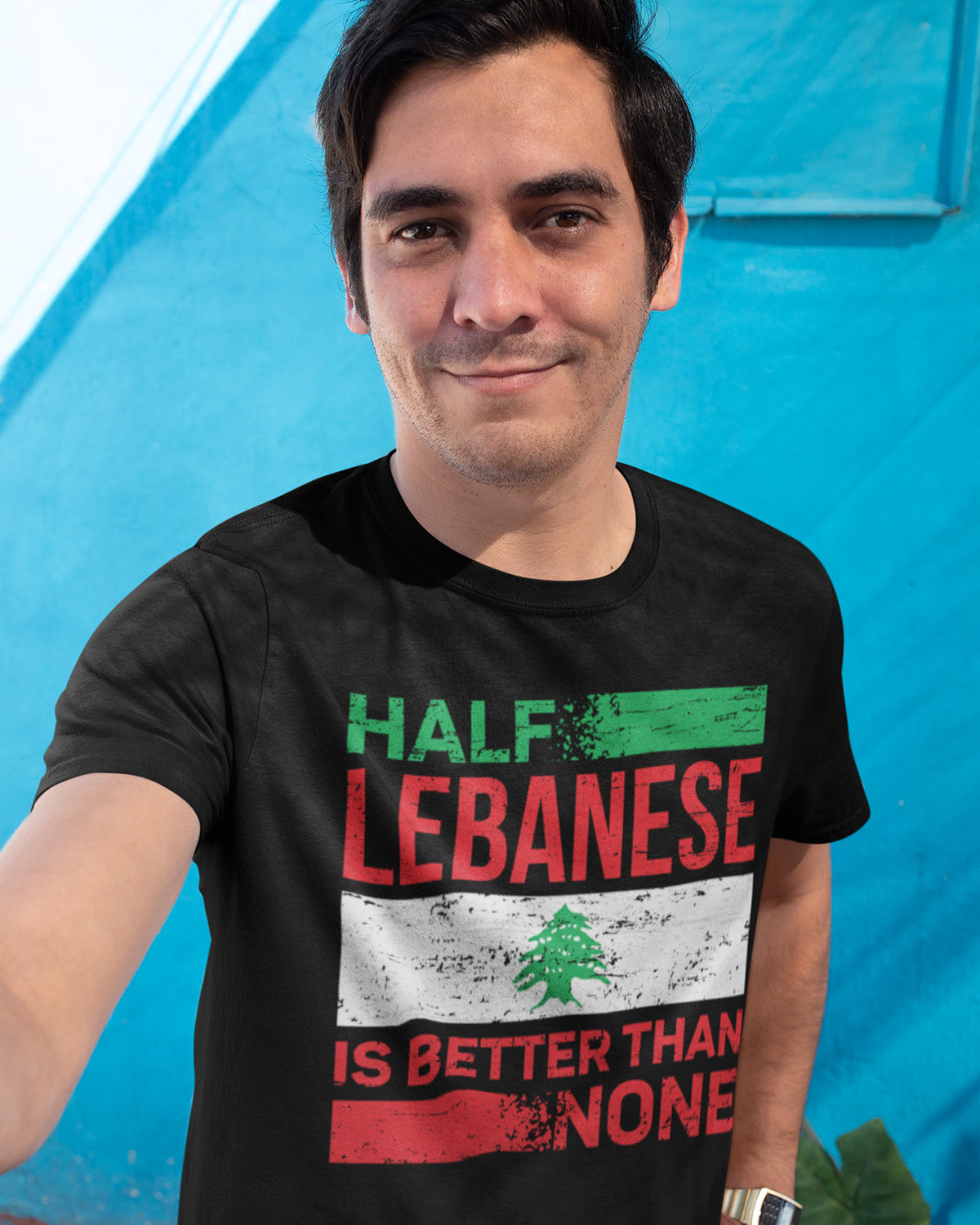 Halber Libanese ist besser als keiner - Unisex T-Shirt