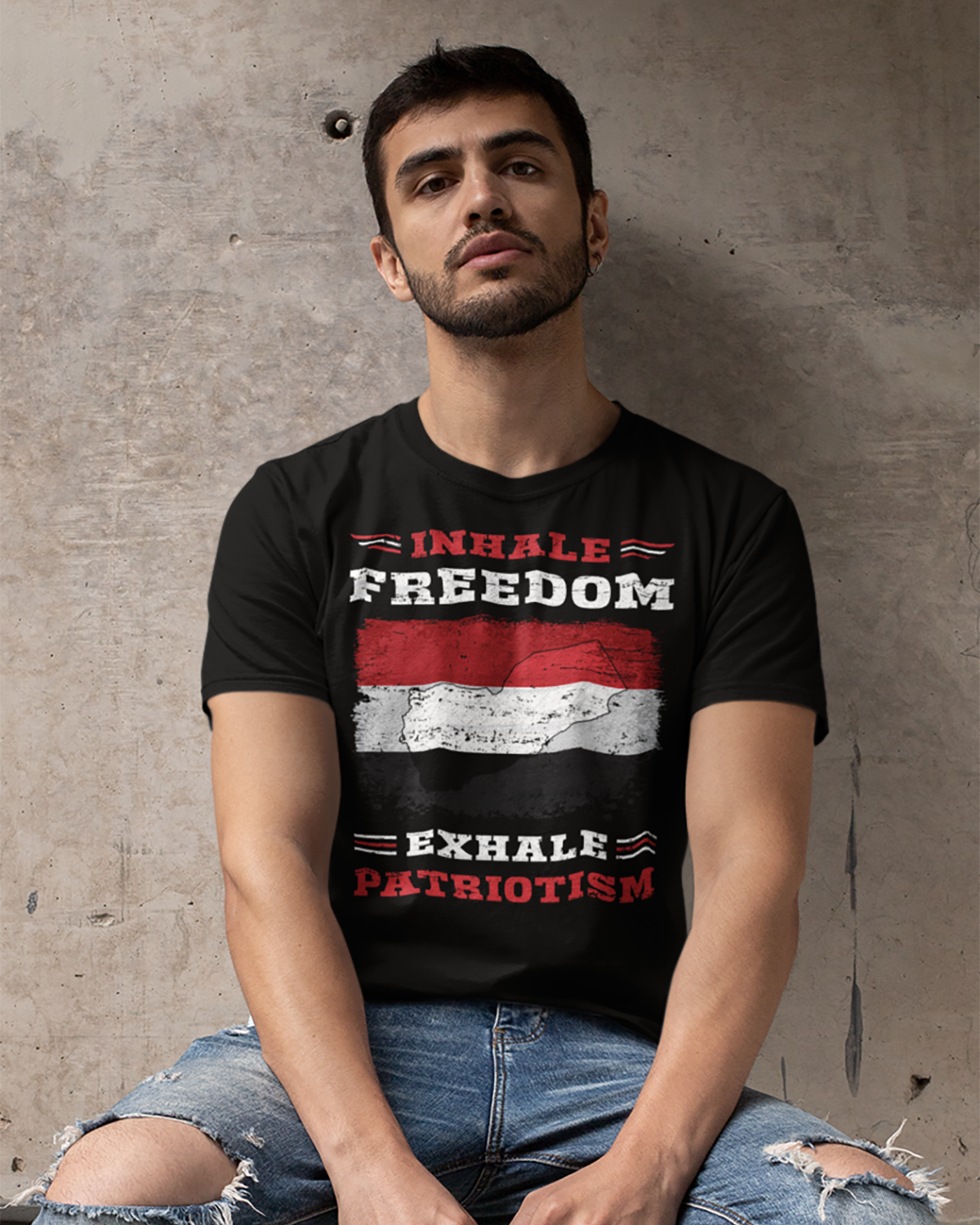 Inspirez la liberté Expirez le patriotisme - Yémen T-shirt unisexe