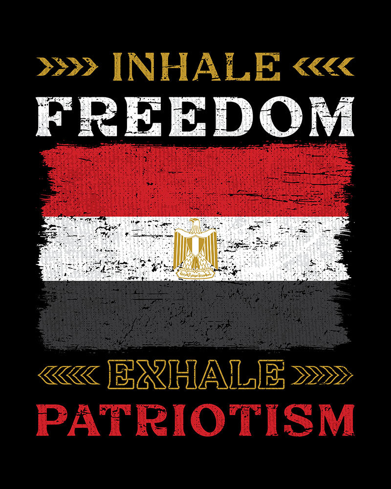 Einatmen Freiheit Ausatmen Patriotismus - Ägypten Unisex T-shirt