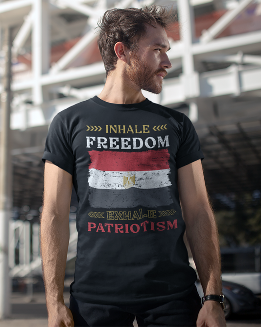 Inhale Freedom Exhale Patriotism - Egypt Unisex T-shirt