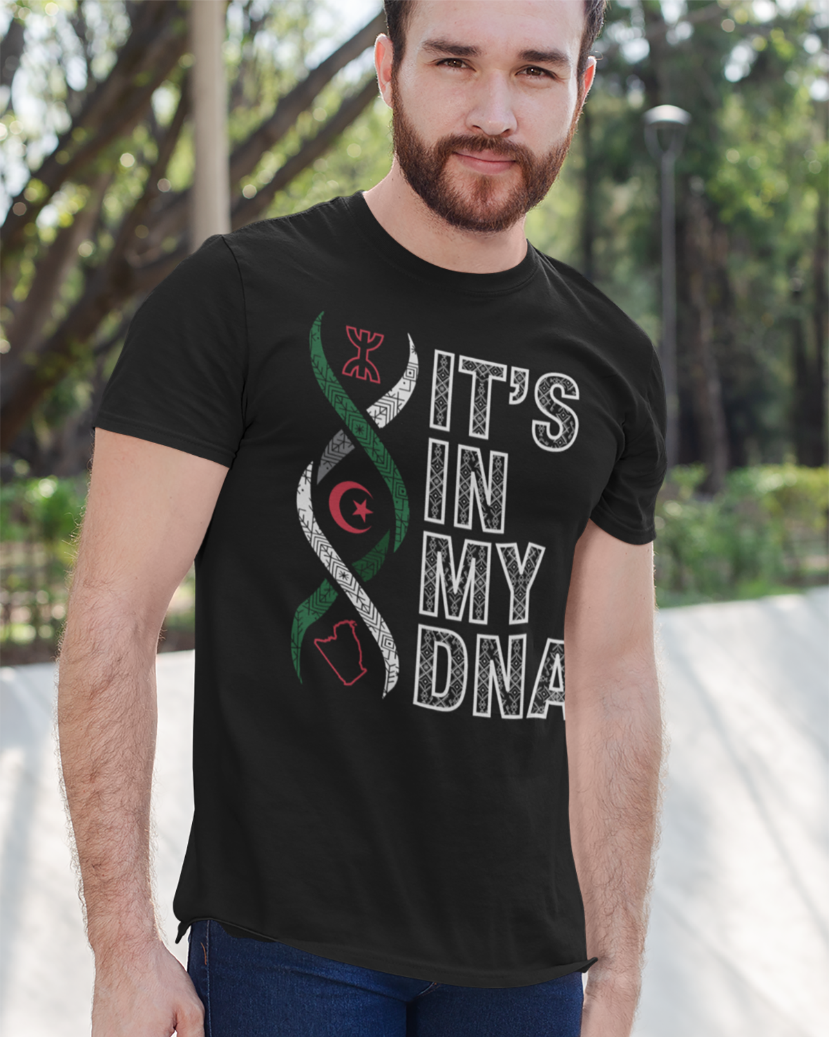 Es liegt in meiner DNA - Algerien Strand Unisex T-Shirt