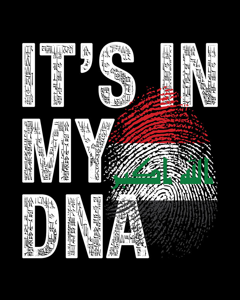 It's in my DNA - Iraq Fingerprint Unisex T-shirt