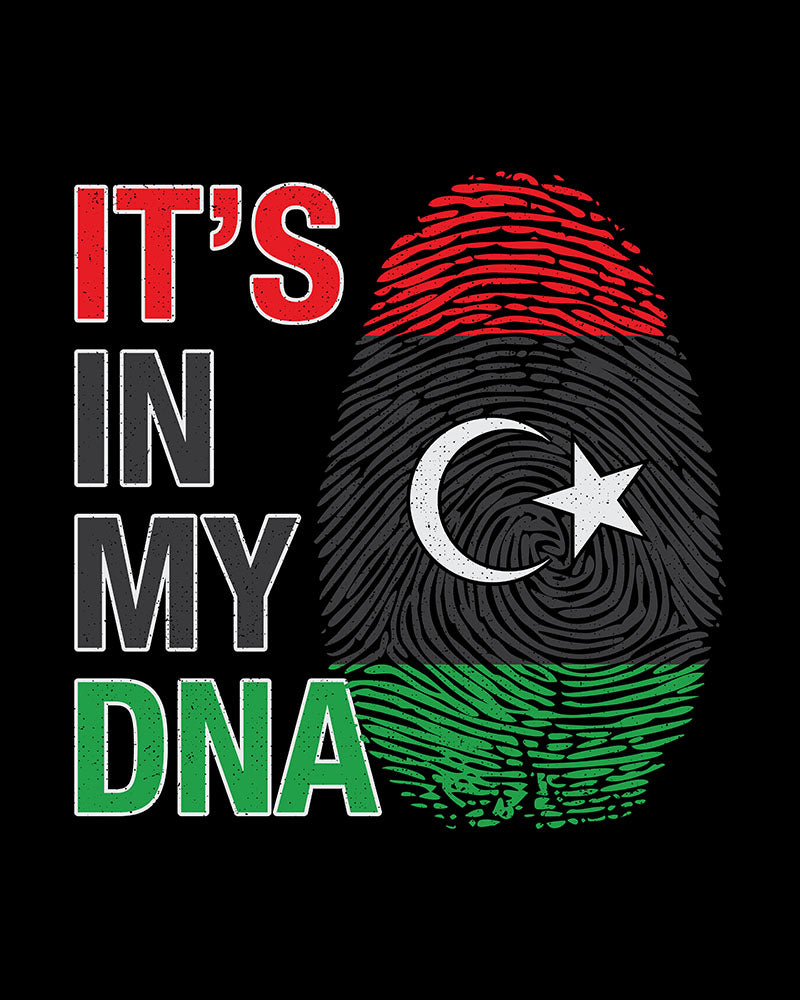It's in my DNA - Libya Fingerprint Unisex T-shirt