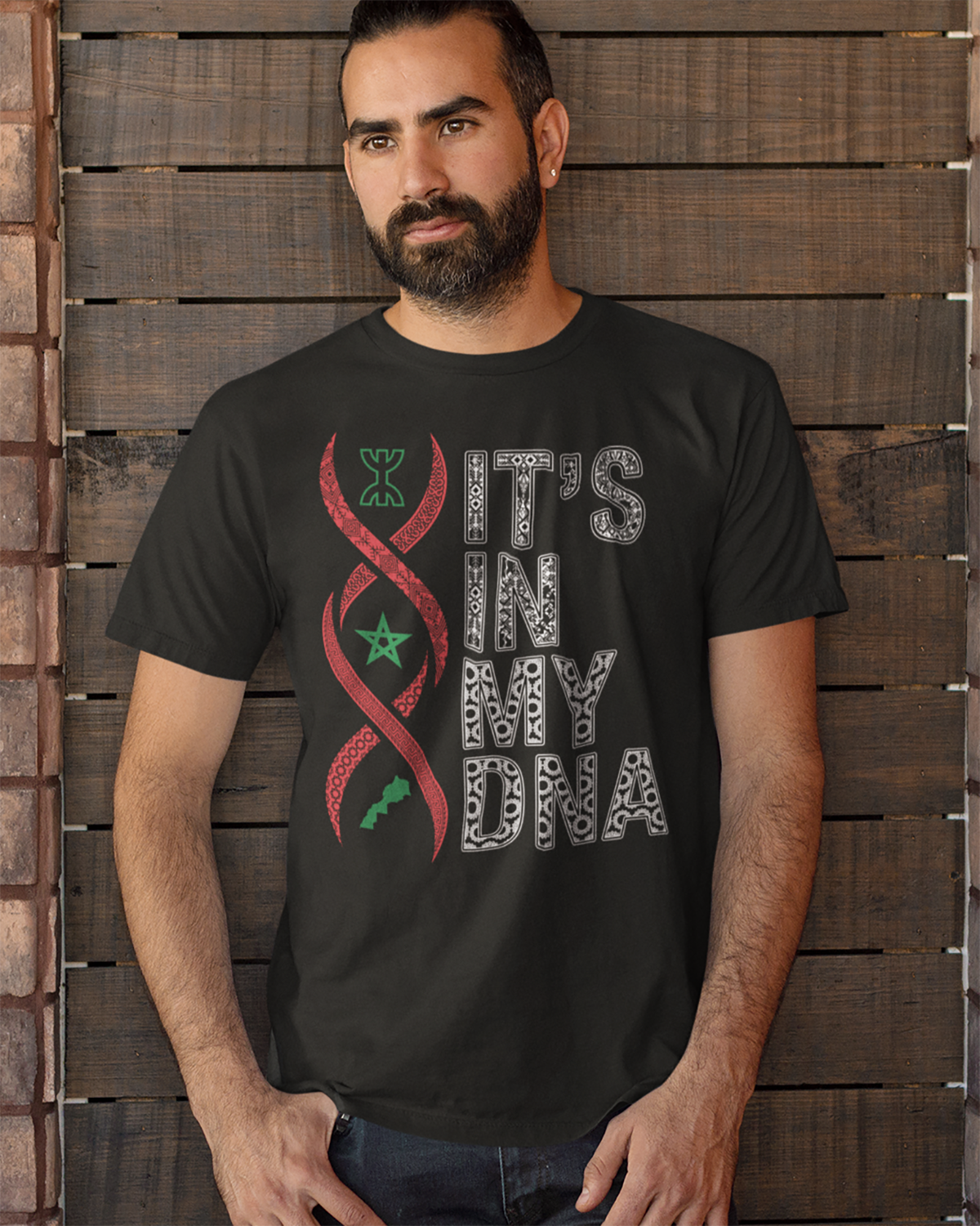 Es liegt in meiner DNA - Marokko Strand Unisex T-Shirt