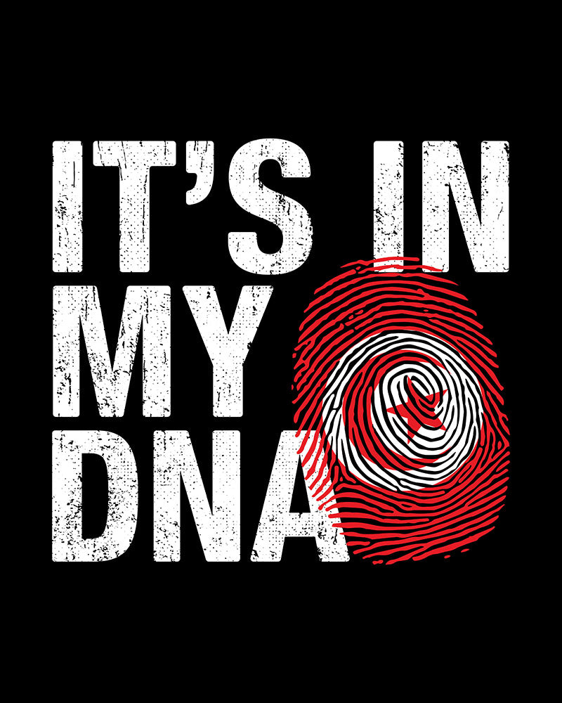 Es liegt in meiner DNA - Tunesien-Fingerabdruck-Unisex-T-Shirt