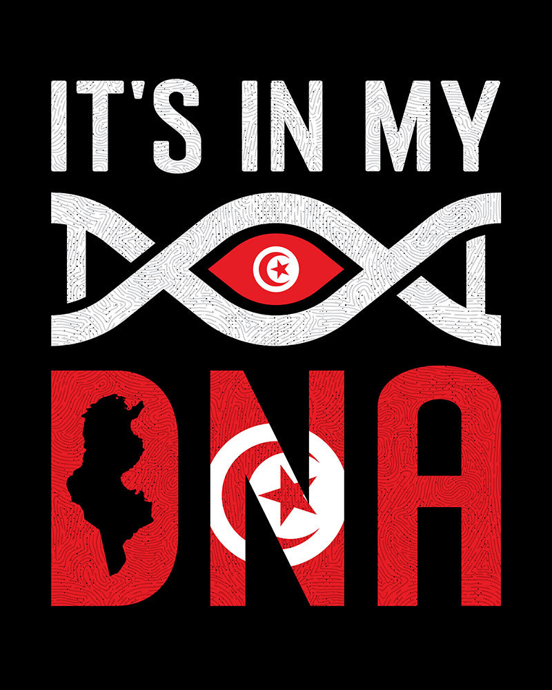 Es liegt in meiner DNA - Tunesien Strand Unisex T-Shirt