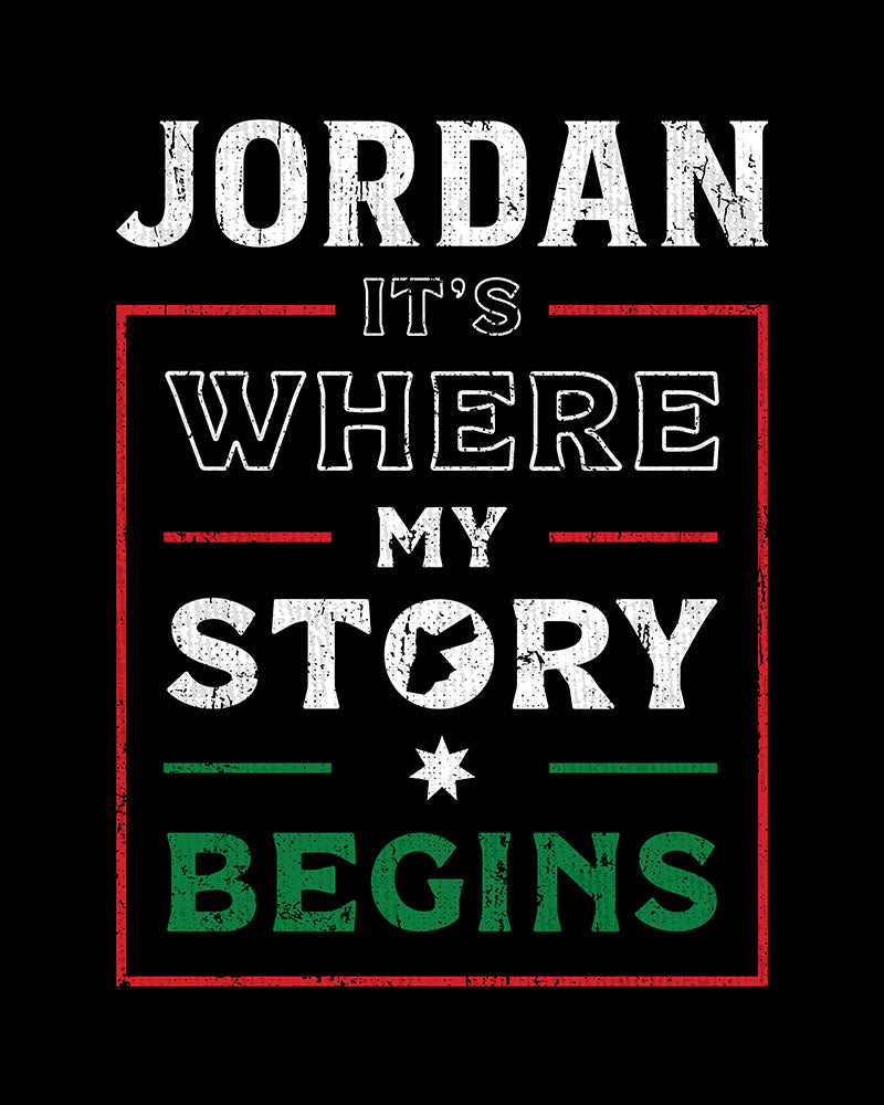 Jordan. It's Where My Story Begins - Unisex T-shirt