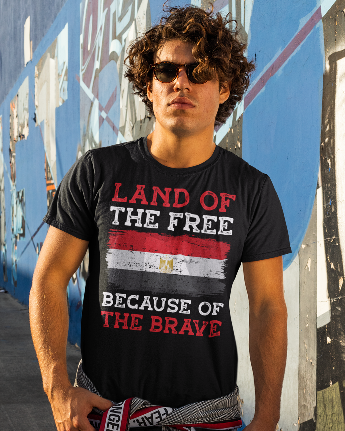 Land of the Free Because of the Brave - Egypt Unisex T-shirt