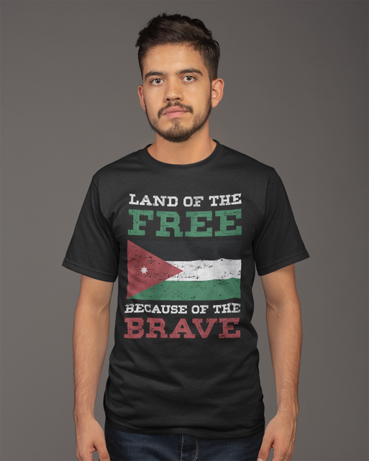 Terre de liberté à cause des courageux - Jordan T-shirt unisexe