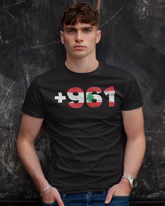 +961 Lebanon Country Code Unisex T-shirt