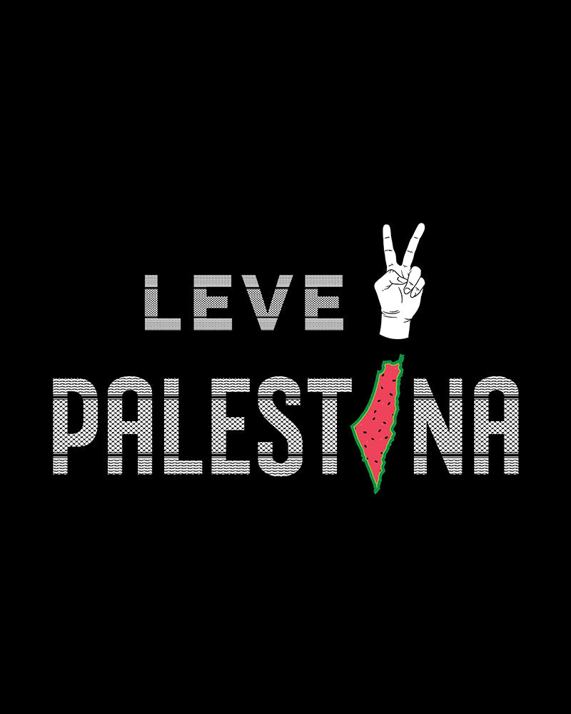 Leve Palestina - Sweat à capuche unisexe Kufiya