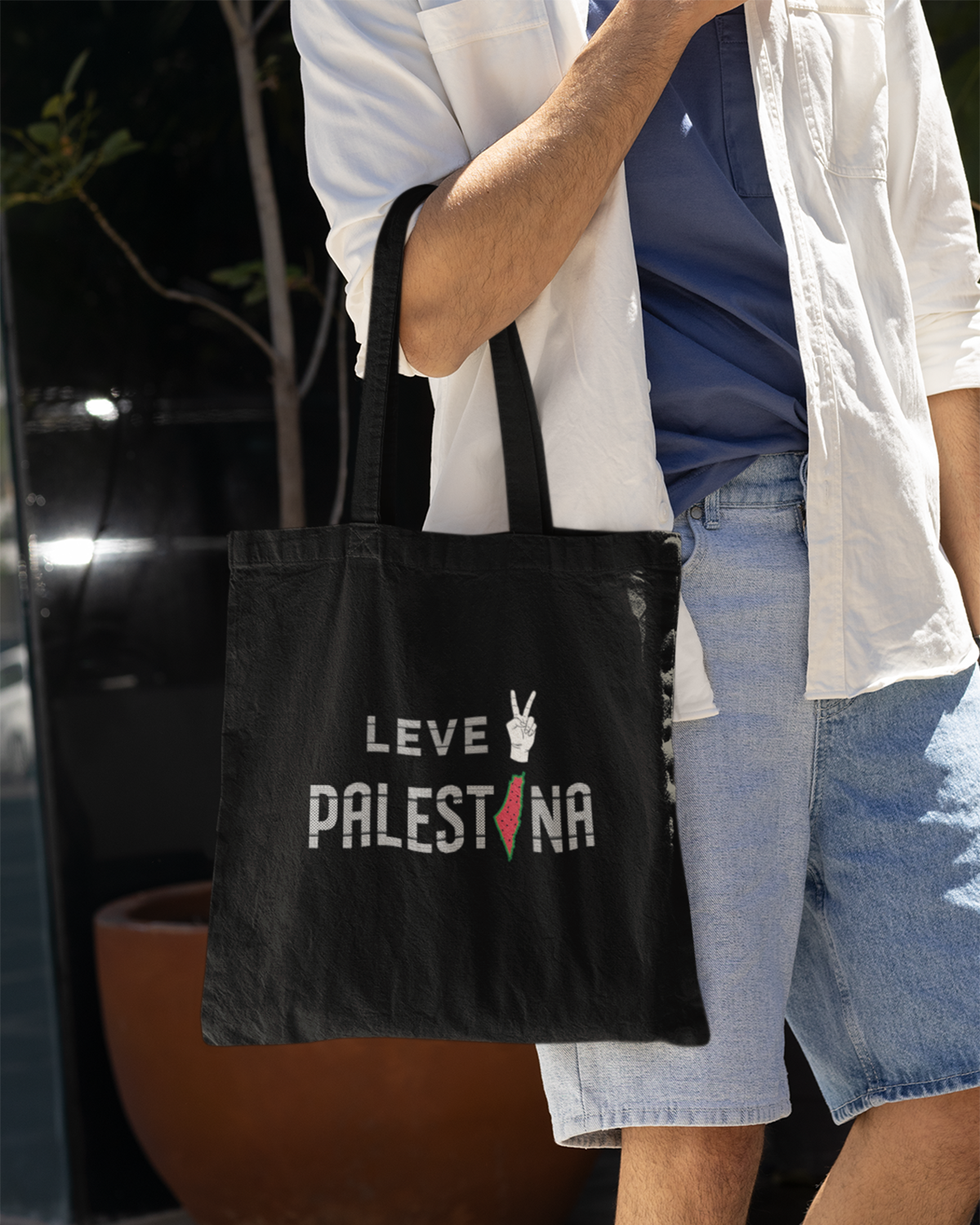 Leve Palestina - Kufiya Eco Tote Bag