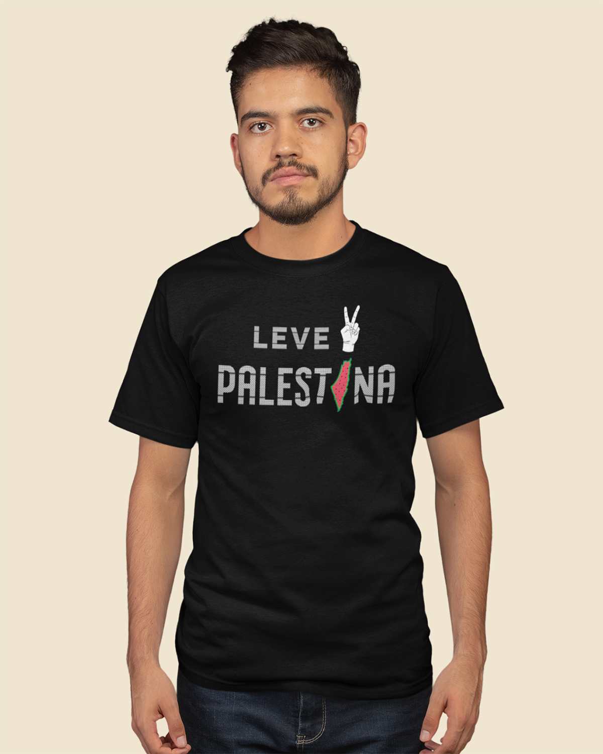 Levé Palestina - Kufiya T-shirt unisexe