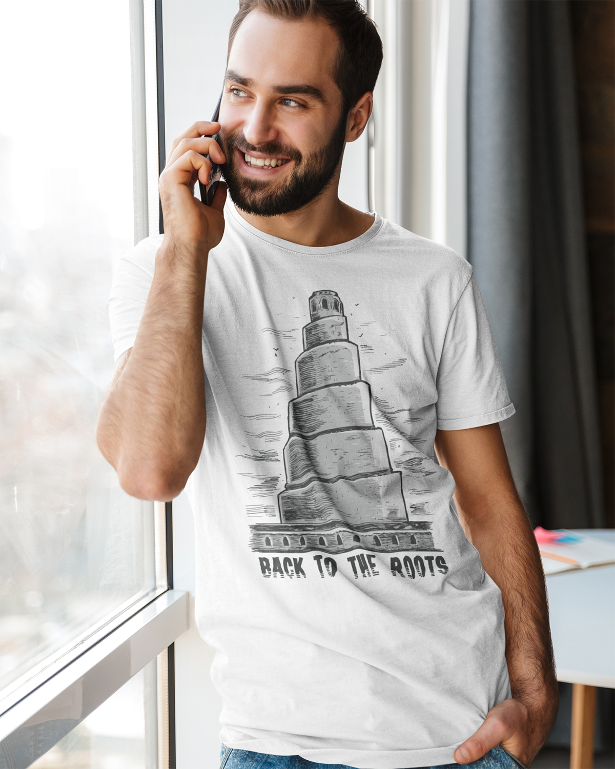 Zurück zu den Wurzeln - Malwiya Irak Unisex T-Shirt