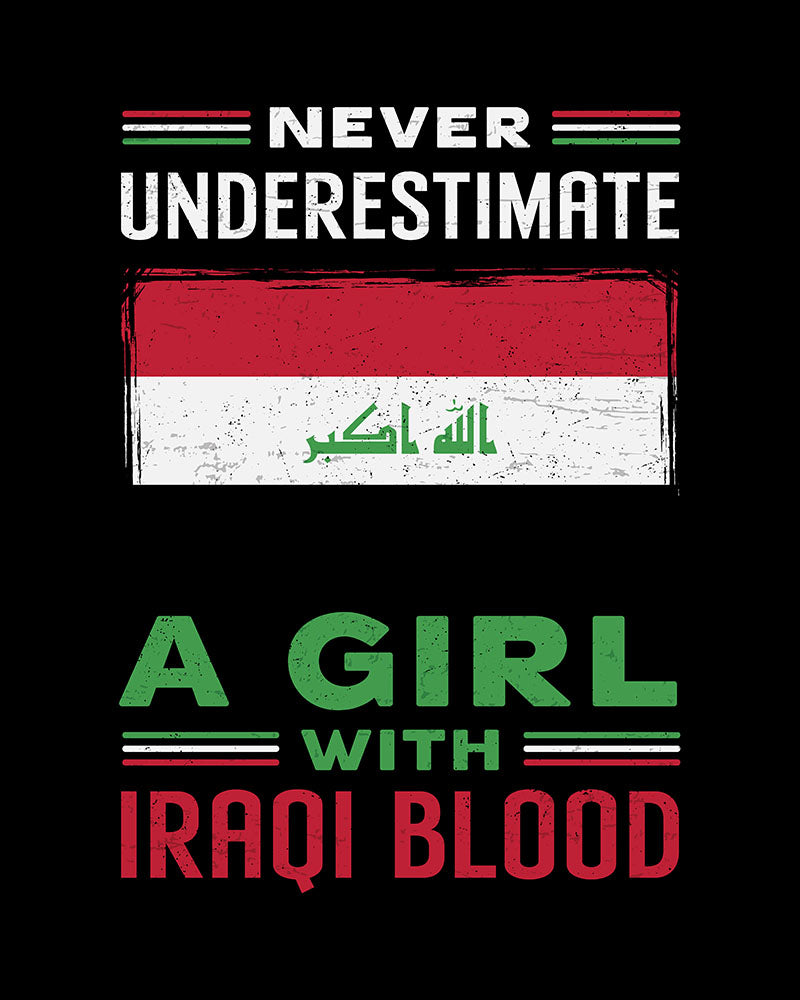 Iraqi Blooded Woman Quote Unisex Hoodie