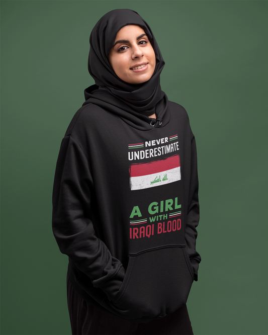 Iraqi Blooded Woman Quote Unisex Hoodie