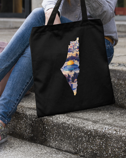 Palestine Map - Al-Quds Eco Tote Bag