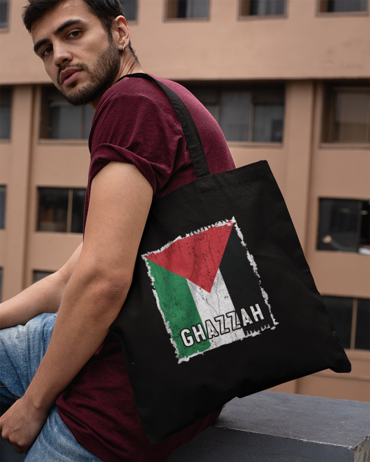 Palestine Flag & City - Ghazzah Eco Tote Bag