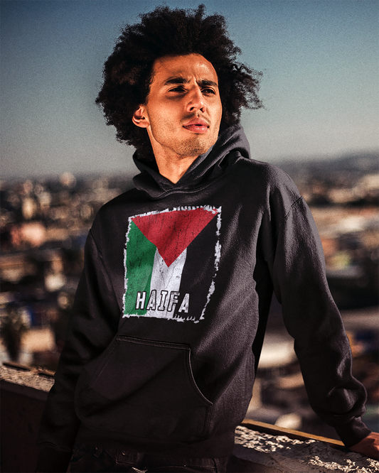 Palestine Flag & City - Haifa Unisex Hoodie