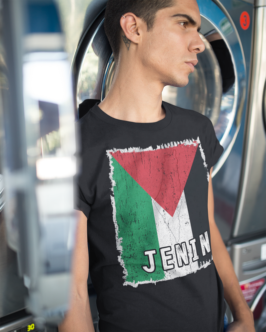 Palestine Flag & City - Jenin Unisex T-shirt