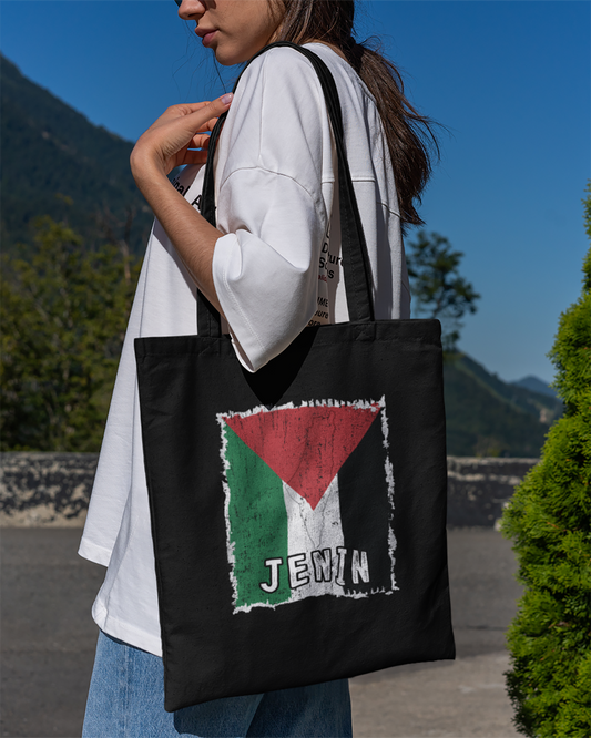 Palestine Flag & City - Jenin Eco Tote Bag