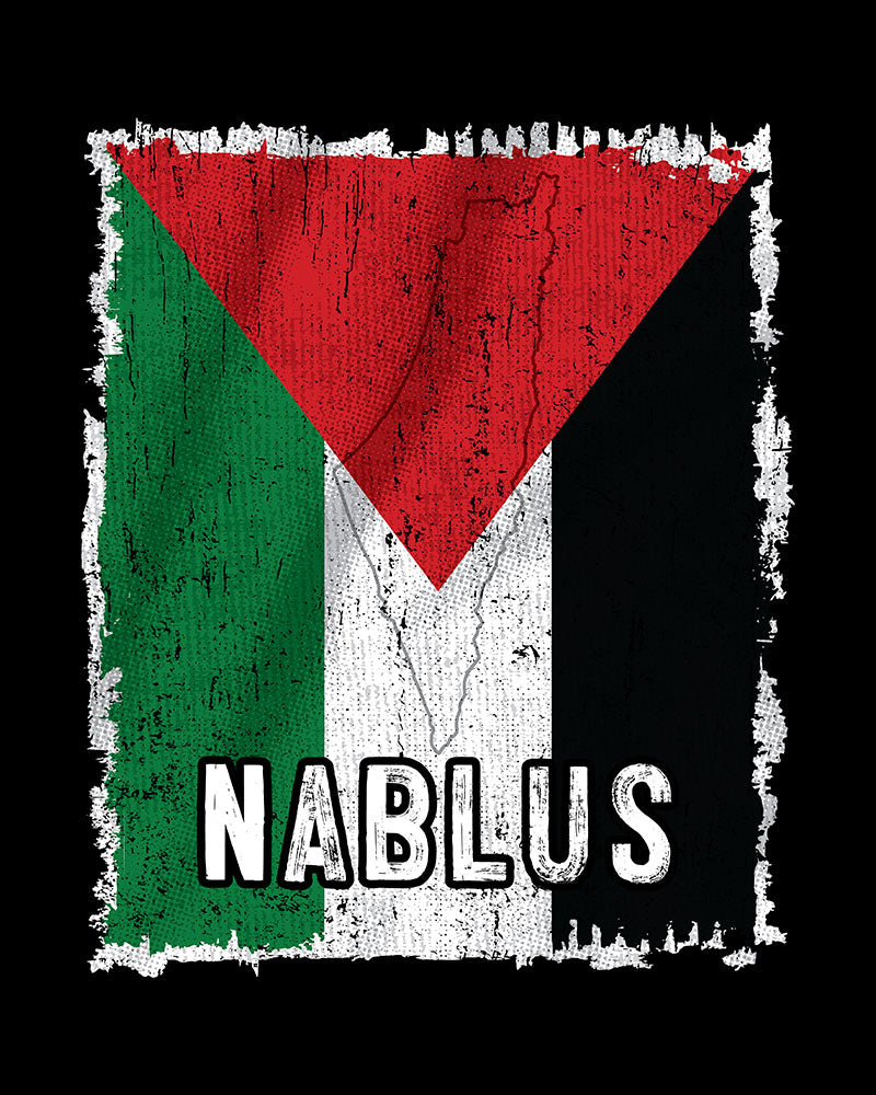 Palestine Flag & City - Nablus Unisex T-shirt