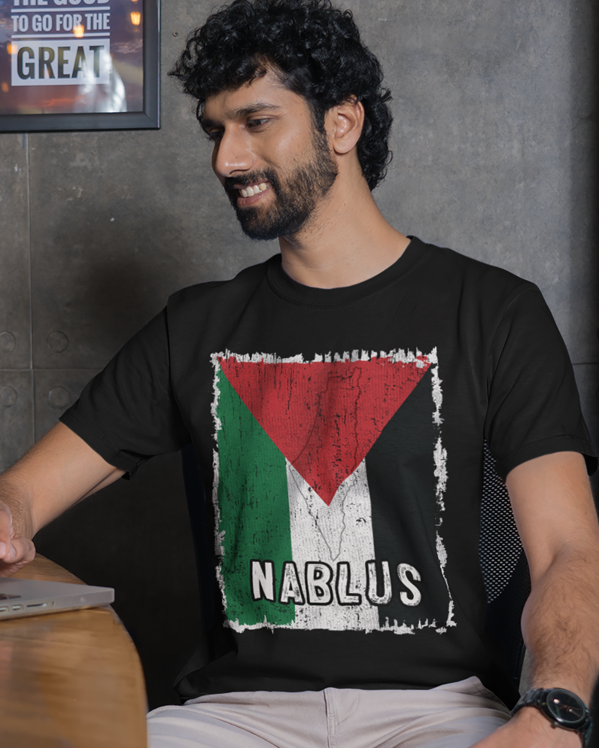 Palästina Flagge &amp; Stadt - Nablus Unisex T-Shirt