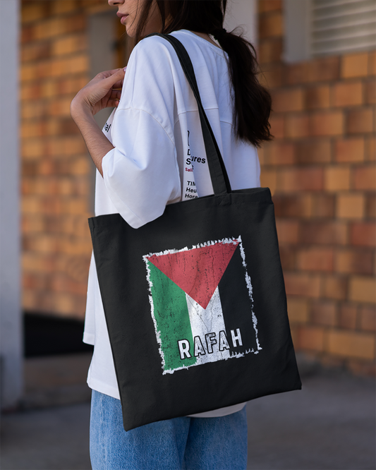 Palestine Flag & City - Rafah Eco Tote Bag