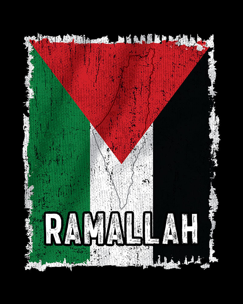 Palestine Flag & City - Ramallah Unisex T-shirt