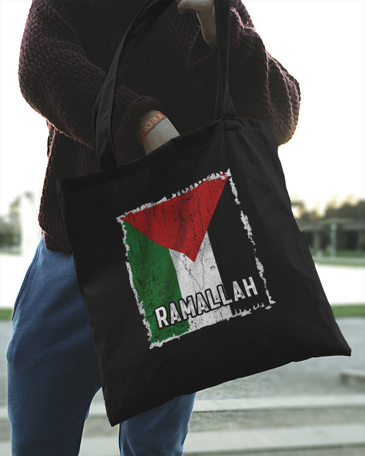 Palestine Flag & City - Ramallah Eco Tote Bag