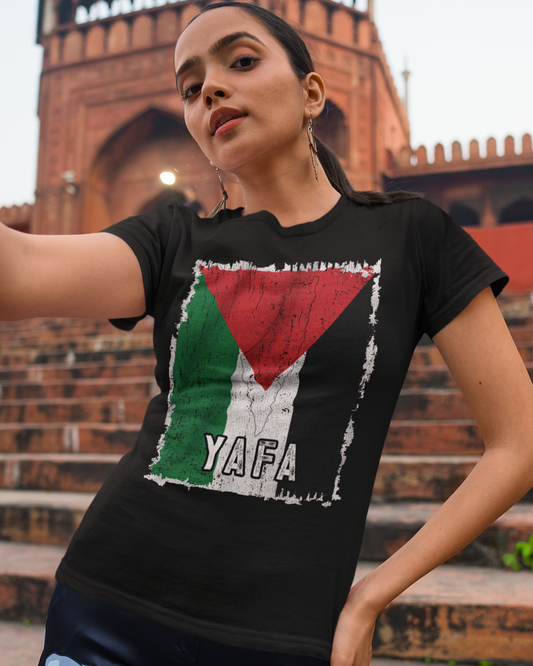 Palestine Flag & City - Yafa Unisex T-shirt