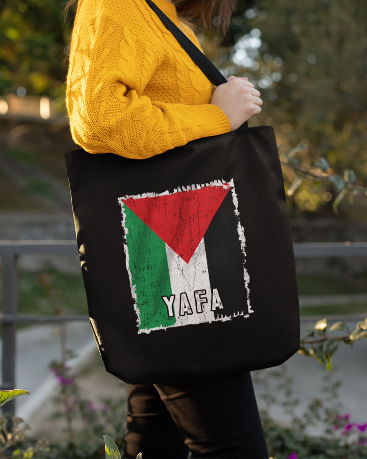 Drapeau et ville de Palestine - Yafa Eco Tote Bag