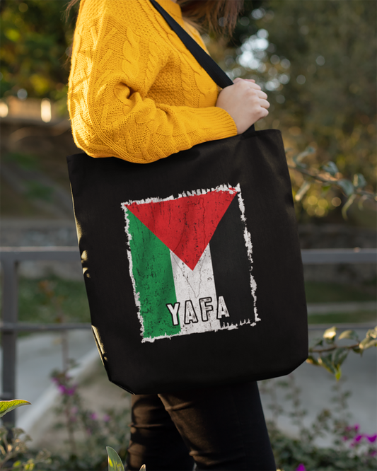 Palestine Flag & City - Yafa Eco Tote Bag
