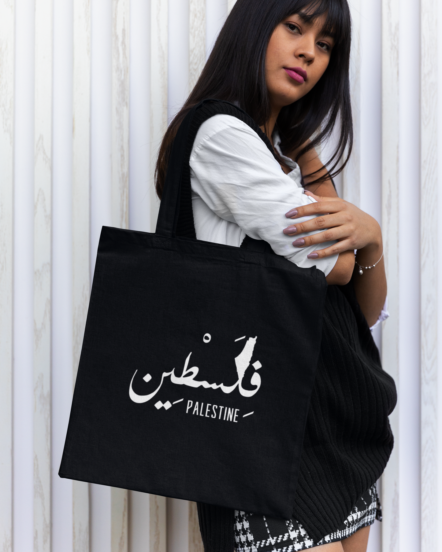 Palestine + Arabic Script & Map Eco Tote Bag