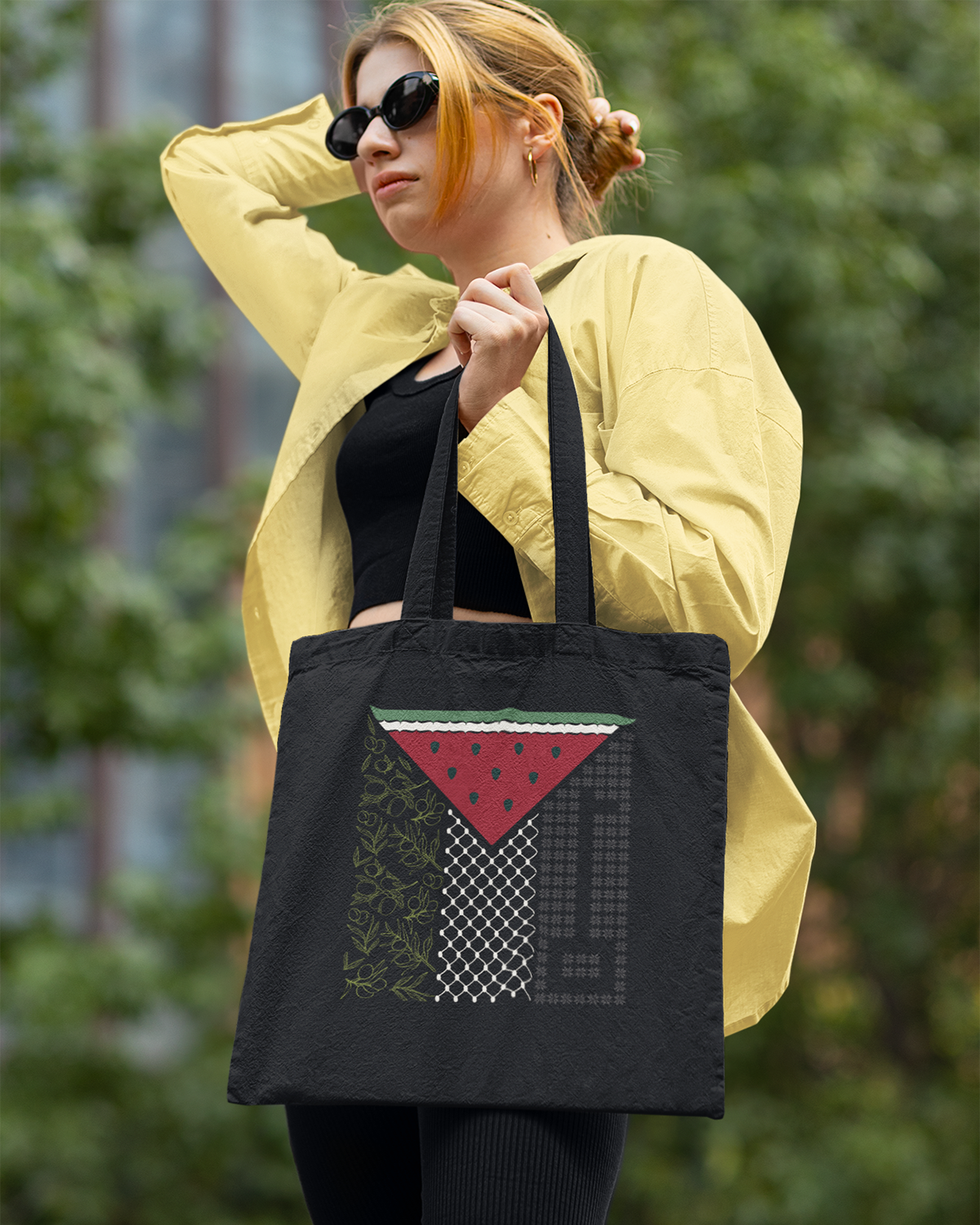 Palestine Flag Symbols Eco Tote Bag