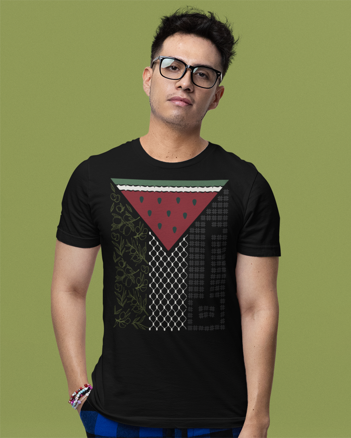 Palestine Flag Symbols Unisex T-shirt