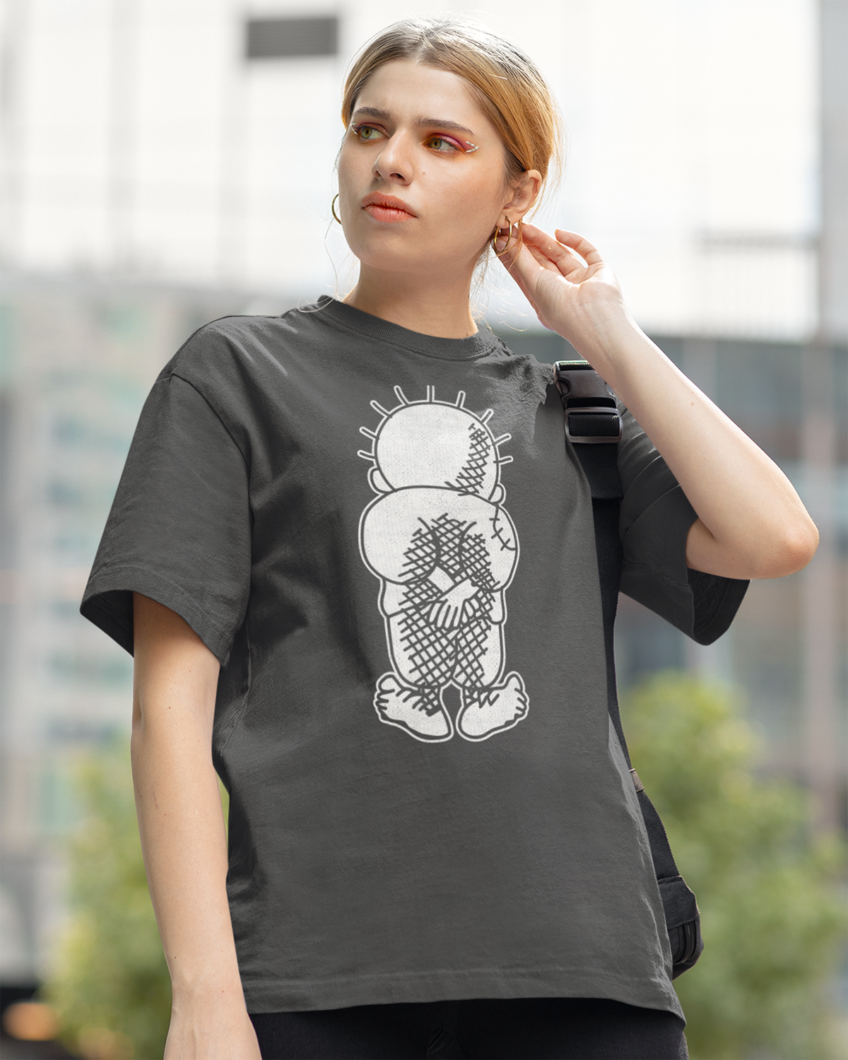 Handala Oversized Faded T-shirt